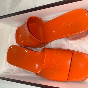 Gucci Women's Bold Orange Sandals